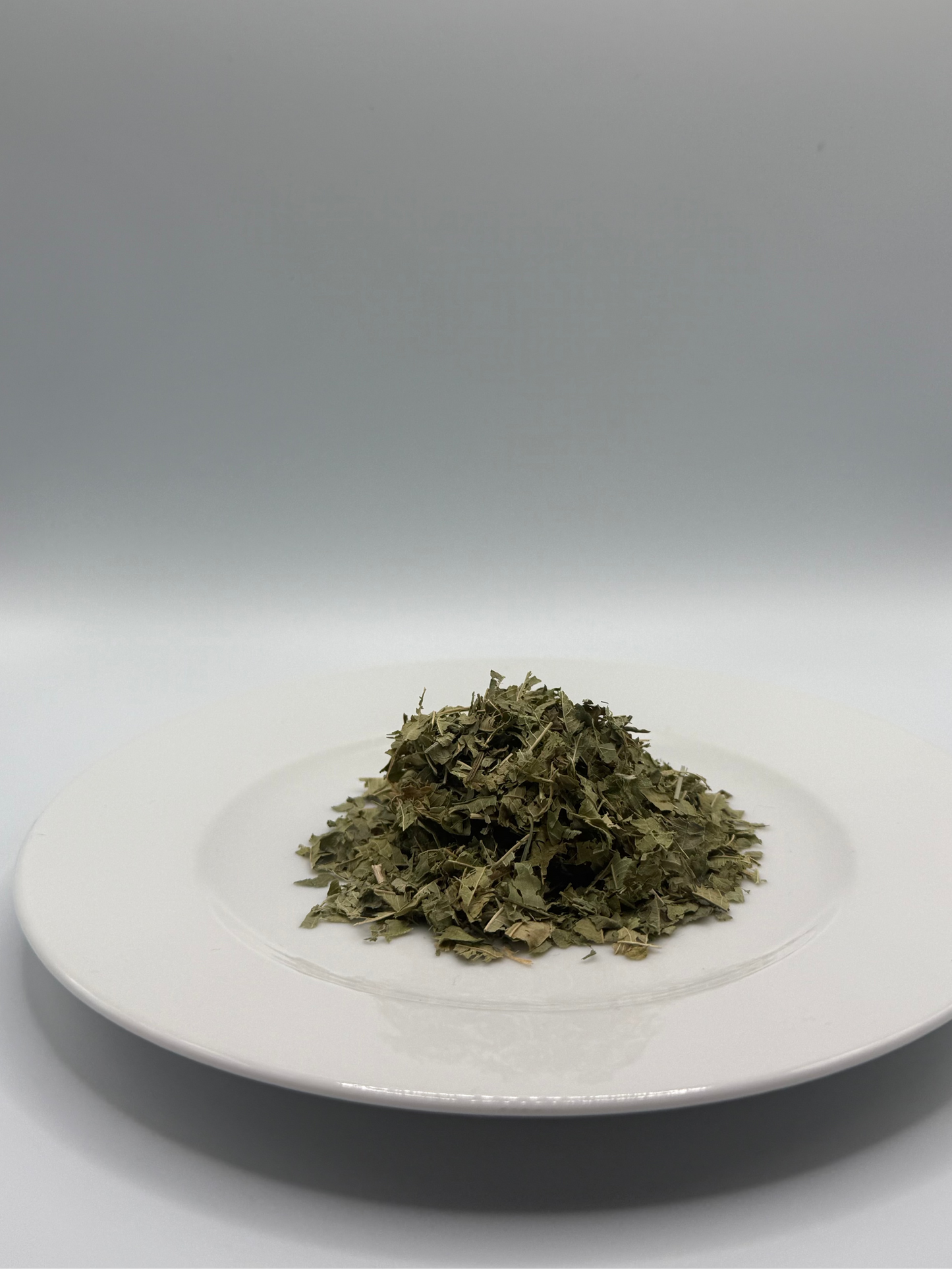 Verbene geschnitten seitlich auf Teller