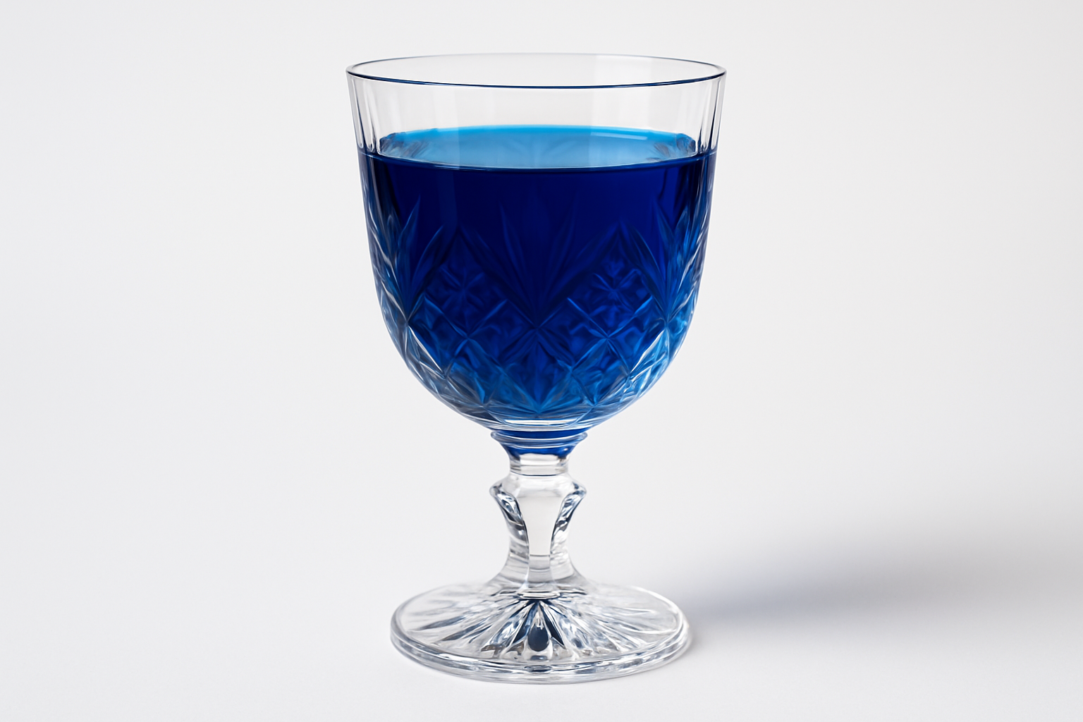 Methylen Blau in edlem Kristalglas