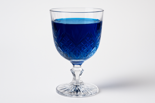 Methylen Blau in edlem Kristalglas
